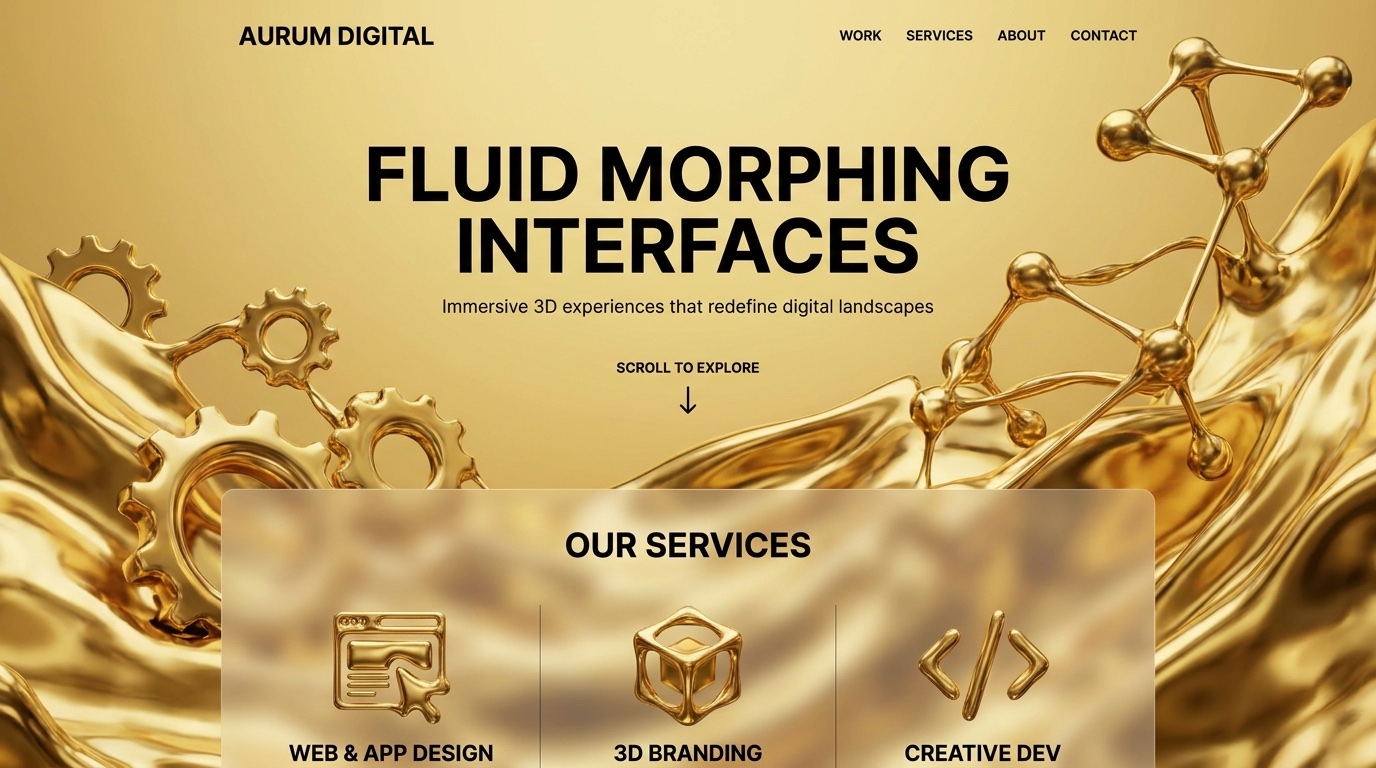 3D-Markenauftritt: Fluid Morphing